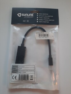Sunline 170624 Mini DP-HDMI Dönüştürücü - Açık Ambalaj - Thumbnail