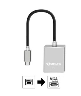 Sunline - Sunline 170668 USB 3.1 Type C-VGA