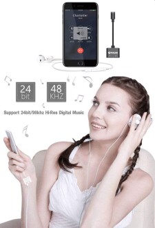 Sunline 192401 iPhone Lightning Kulaklık Şarj Çevirici - 2