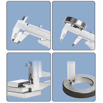 Syntek Paslanmaz Çelik Endüstriyel Tip Mekanik Mikrometre Kalınlık Ölçer - Thumbnail