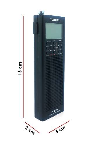 Tecsun PL-360 Portatif Radyo Siyah FM AM SW MW LW - 7