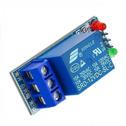 Tek Yön 1-Way Relay Module 12V Röle Modül Düşük Seviye Tetikleme Rölesi - 7