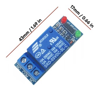 Tek Yön 1-way Relay Module 5V Röle Modül Düşük Seviye Tetikleme Rölesi - 4