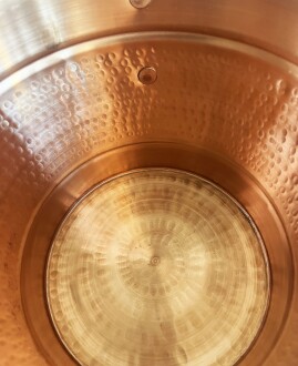 Hand Hammered Copper Sauna Bucket Set - 9
