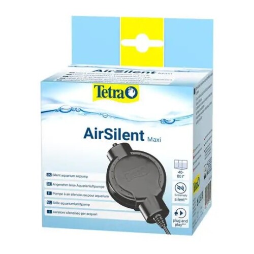 Tetra AirSilent Maxi Hava Motoru Ultra Sessiz 42 L/H – Nano Akvaryum Oksijen Pompası (Siyah) - 1