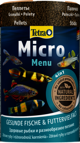 Tetra Micro Menu Küçük Tropikal Balık 4'ü Bir Arada Yem Karışımı - 100ML - 2
