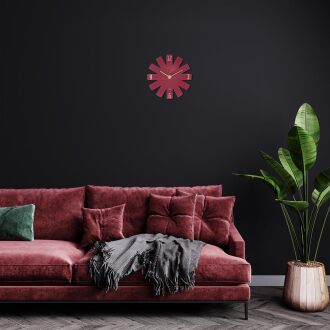 TFA 60.3020.05 Tasarım Duvar Saati, 12 Parça Modüler, Sessiz Sweep Mekanizma Kırmızı – Red Dot 2024 Ödüllü Tasarım - 2