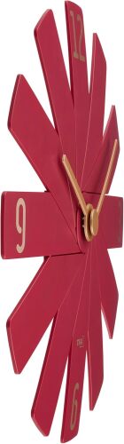 TFA 60.3020.05 Tasarım Duvar Saati, 12 Parça Modüler, Sessiz Sweep Mekanizma Kırmızı – Red Dot 2024 Ödüllü Tasarım - 5