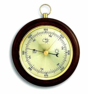 TFA Wooden Domatic High Precision Barometer