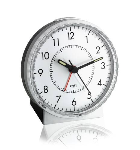 TFA Analog Görünümlü Elektronik Alarmlı Masa Saati