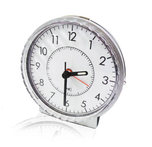 TFA Analog Görünümlü Elektronik Alarmlı Masa Saati Sessiz Akar Saniye Ekran Aydınlatmalı - 2