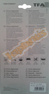 TFA Analog Termometre Higrometre 3 - 5