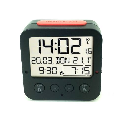 TFA Bingo Işık Sensörlü Ekran Aydınlatmalı Alarmlı Dijital Saat - 3