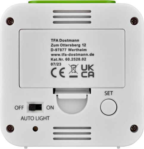 TFA Bingo Işık Sensörlü Ekran Aydınlatmalı Alarmlı Dijital Saat Beyaz - 5