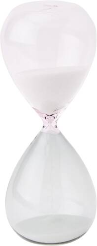 TFA Cam Kum Saati 15 Dakika Dekoratif Gri Pembe 19cm - 1