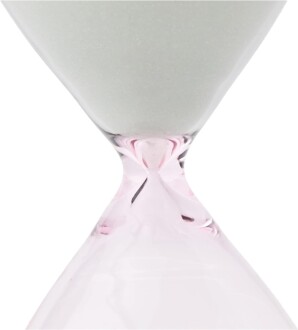 TFA Cam Kum Saati 15 Dakika Dekoratif Gri Pembe 19cm - 2