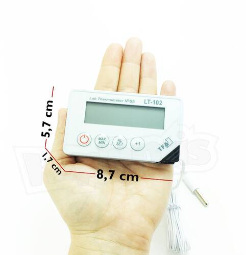 TFA Dijital Alarmlı Problu IP65 Su Geçirmez Termometre