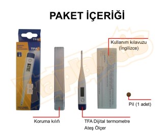 TFA Dijital Medikal Termometre Ateş Ölçer - 8