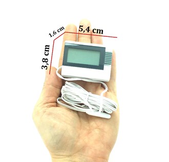 TFA Dijital Problu Termometre Buzdolabı Akvaryum Beyaz - Thumbnail