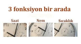 TFA Duvar Saati Termometre Nem Ölçer - 5