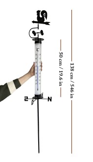 TFA Horoz Rüzgar Güllü Bahçe Termometresi - 3