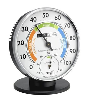 TFA Masaüstü Renkli Analog Termometre Higrometre - Thumbnail
