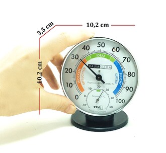 TFA Masaüstü Renkli Analog Termometre Higrometre - Thumbnail