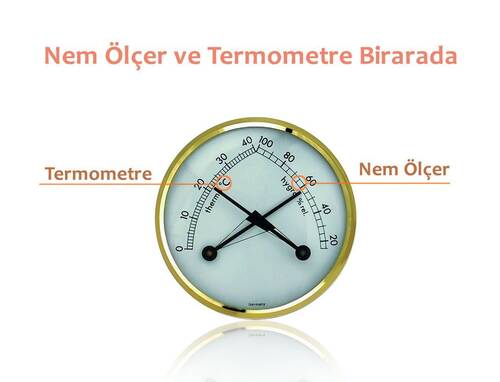 TFA Mekanik Mini Oda Termometre Nem Ölçer