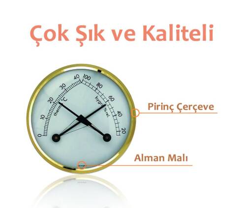 TFA Mekanik Mini Oda Termometre Nem Ölçer - 5