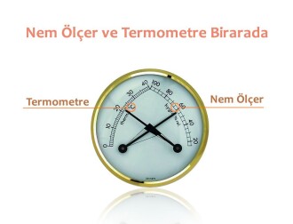 TFA Mekanik Mini Oda Termometre Nem Ölçer - 6