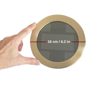 TFA Meteomar Maritime Yeni Nesil Dijital Hava İstasyonu Barometreli 35.1124.53 Sarı Prinç - 3