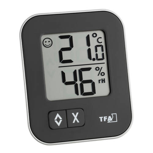 TFA Moxx Mini Dijital Termometre Higrometre Siyah