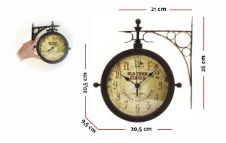 TFA Orient Express Nostaljik Duvar Saati ve Termometre - 6