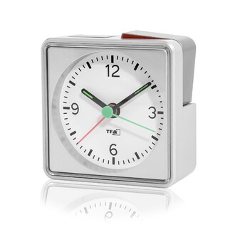 TFA Push Alarmlı Aydınlatmalı Elektronik Masa Saati - Thumbnail