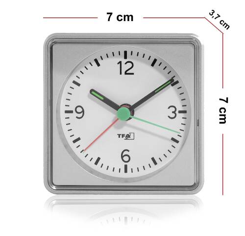 TFA Push Alarmlı Aydınlatmalı Elektronik Masa Saati - 5