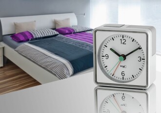 TFA Push Alarmlı Aydınlatmalı Elektronik Masa Saati - 7