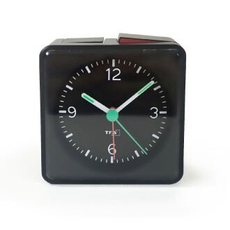 TFA Push Alarmlı Aydınlatmalı Elektronik Masa Saati Siyah - 2