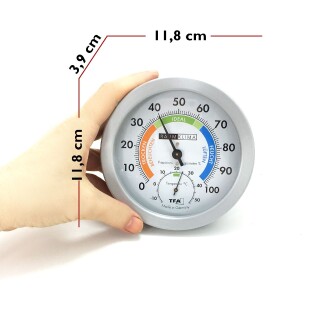 TFA Renkli Analog Termometre Nem Ölçer - 8