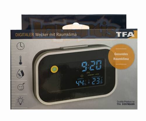 TFA Renkli Elektronik Saat Termo-Higrometre - 8
