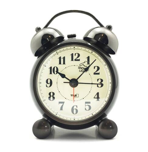 TFA Retro Elektronik Alarmlı Saat Siyah Sessiz Akar Saniye - 3