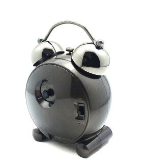 TFA Retro Elektronik Alarmlı Saat Siyah Sessiz Akar Saniye - 7