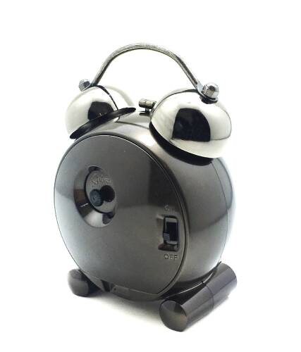 TFA Retro Elektronik Alarmlı Saat Siyah Sessiz Akar Saniye - 7