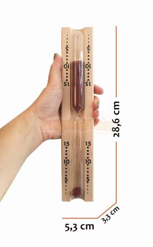 TFA Ahşap Sauna Kum Saati 15 Dakika - 7