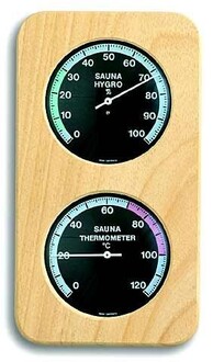 TFA - TFA Sauna Termometre Higrometre Nem Ölçer Ahşap