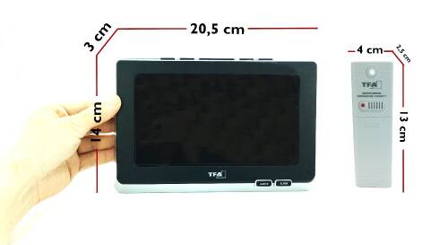 TFA Spring Renkli Ekranlı Telsiz Hava İstasyonu - 7