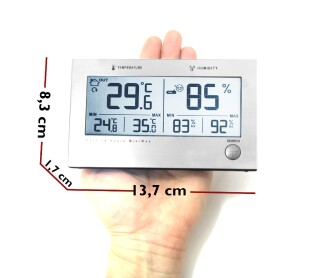 TFA Twin Plus Telsiz Termometre Nem Ölçer İç Dış - 8