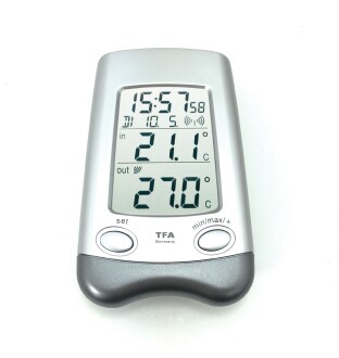 TFA Kablosuz Telsiz Termometre İç Dış Sıcaklık Ölçer Sensörlü 30.3016.54 - 4