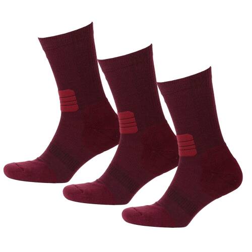 Thermoform Active Çorap Unisex 3'lü Paket Bordo - 1