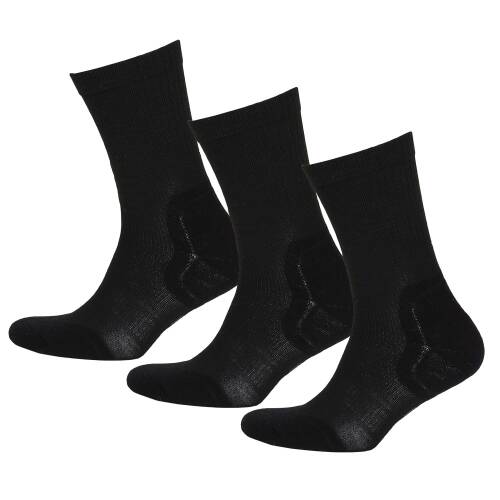 Thermoform Active Çorap Unisex 3'lü Paket Siyah - 1