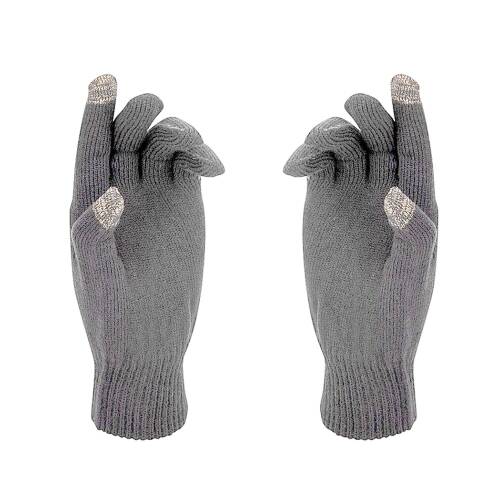 Thermoform Active Touch Parmak Dokunmatik Özellikli Unisex Eldiven Gri - 1